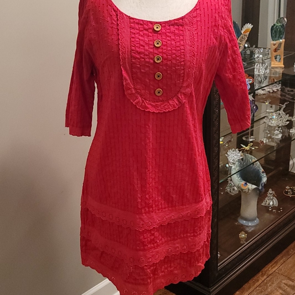 Coral Knitted Dove dress